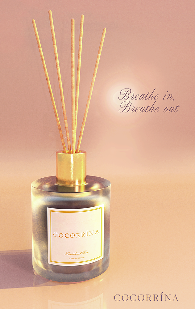 3D model of reed diffuser